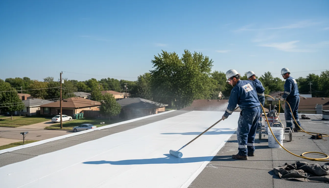 Commercial roof coating in Zarephath, NJ near me